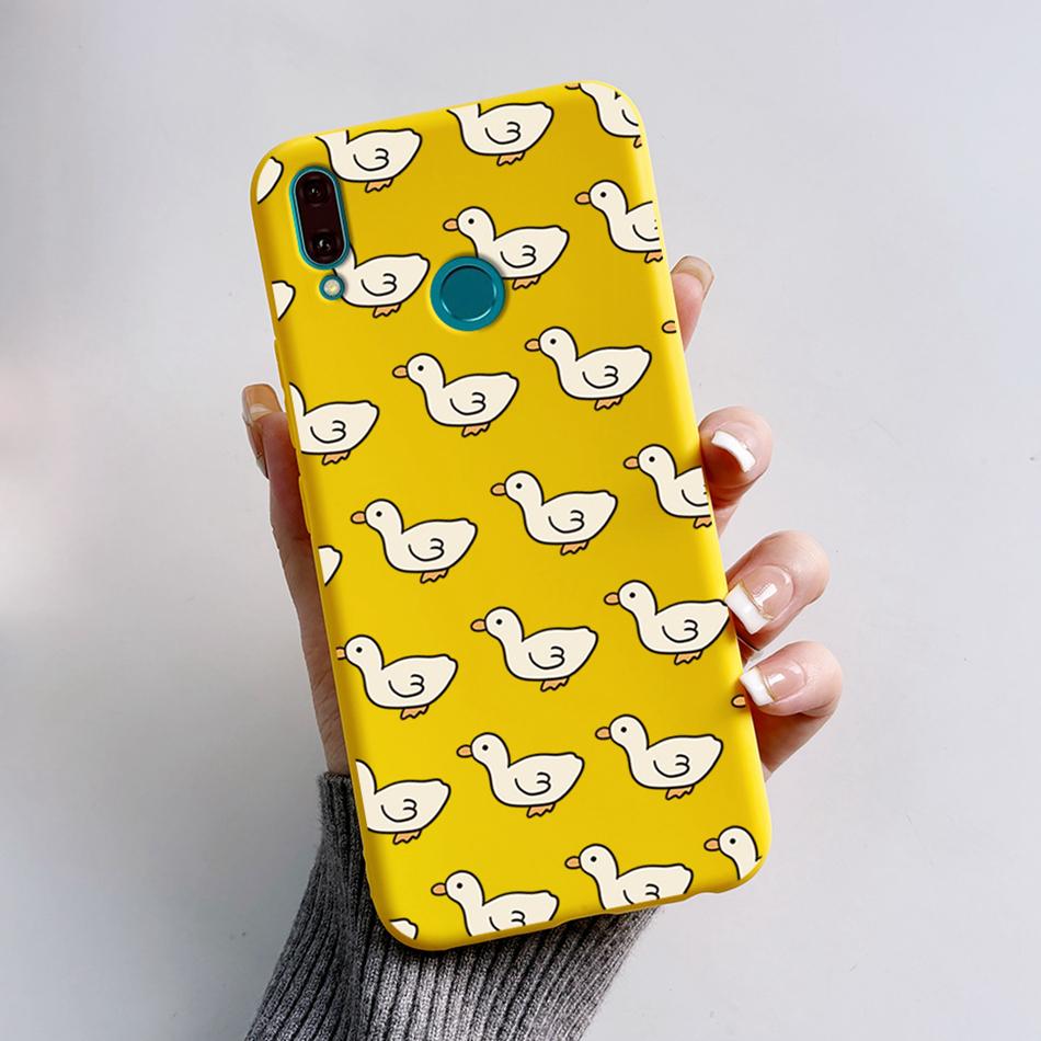 Silicone Case For Huawei Y9 2019 Case JKM-LX3 Cartoon Soft TPU Fundas Phone Cover For Huawei Y9 2019 Y 9 Cases Shockproof Coque