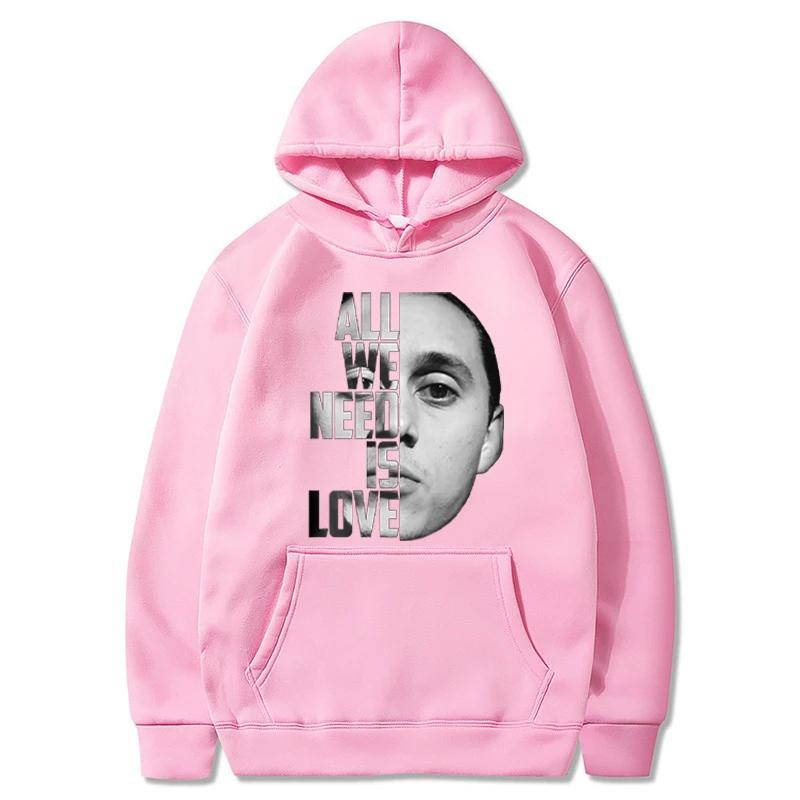 Canserbero Hoodies Herren Mode Rapper Grafik Bedruckte Sweatshirts Damen Lässig Harajuku Streetwear Trainingsanzug Kapuzenpullover