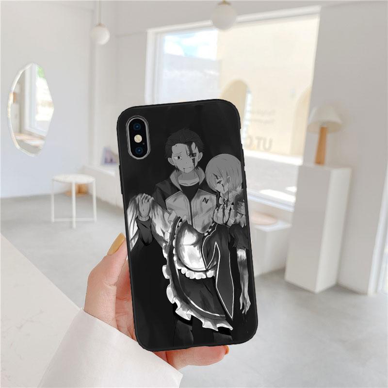 CJ48 Emilia Re Zero Ram Rem Phone Case for Samsung Galaxy S20 S21 S22 Ultra FE + Plus A21S A22 A24 A25 A26 A30 A30S A31