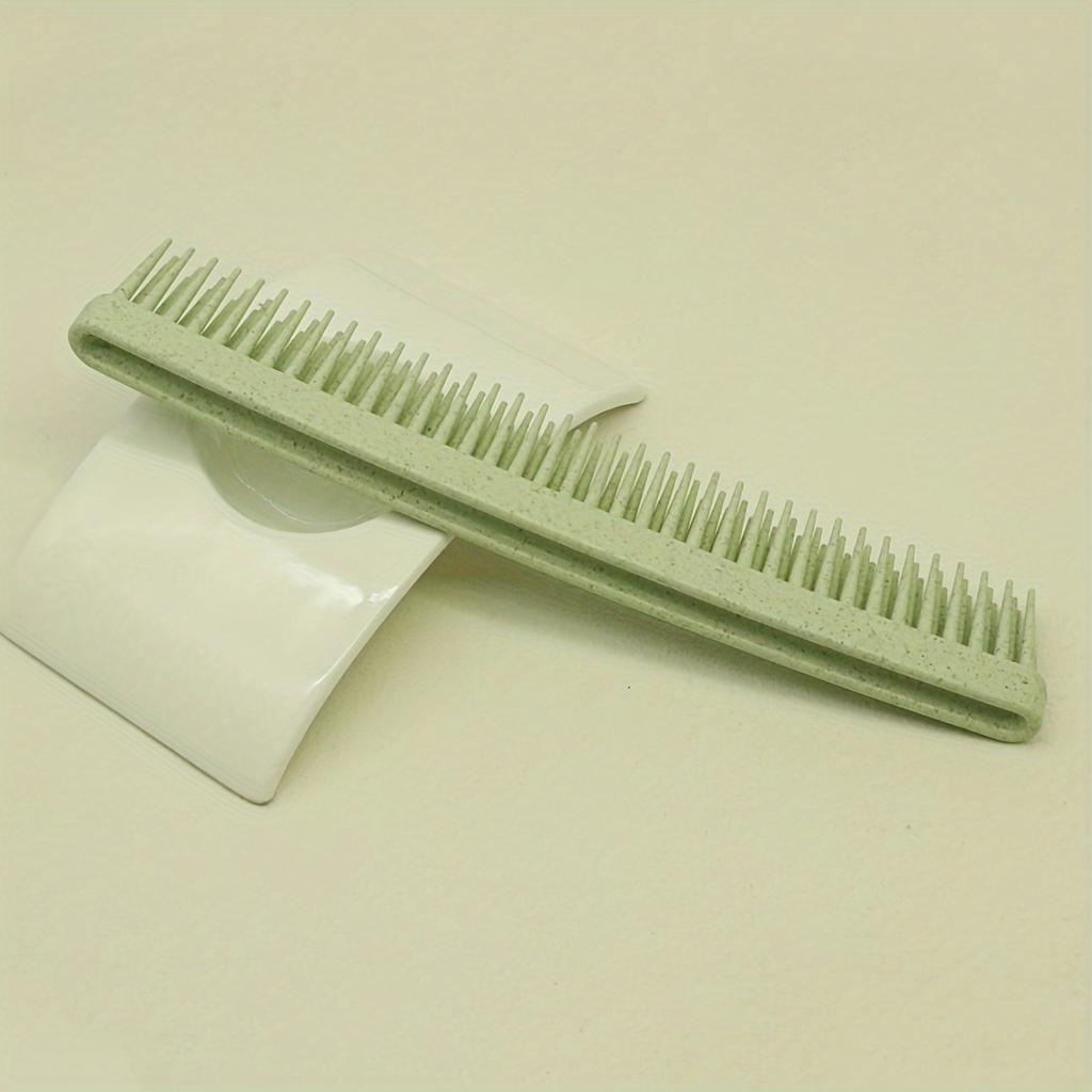 Double Layer Fine-Tooth Hair Detangling Smoothing ABS Plastic Handleless Portable Easy To Clean Salon Home Use Durable Stylish