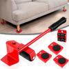 5Pcs 360 Degree Rotatable Appliance Moving Wheel Slider Easy Furniture Lifter  Refrigerator Moving