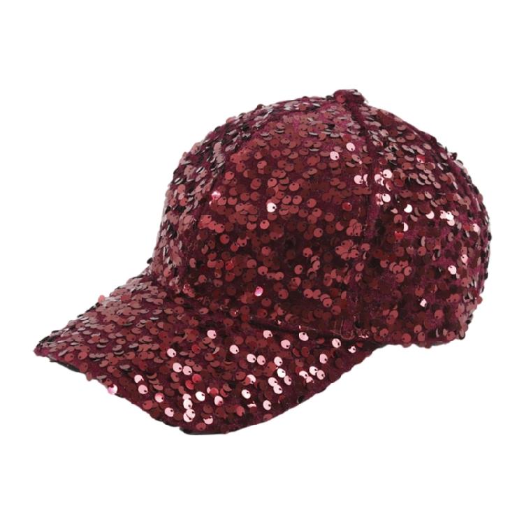 Sequined Baseball Hat for Girls Boys Breathable Sports Hat For Outdoor Activities Fashion Photo Props