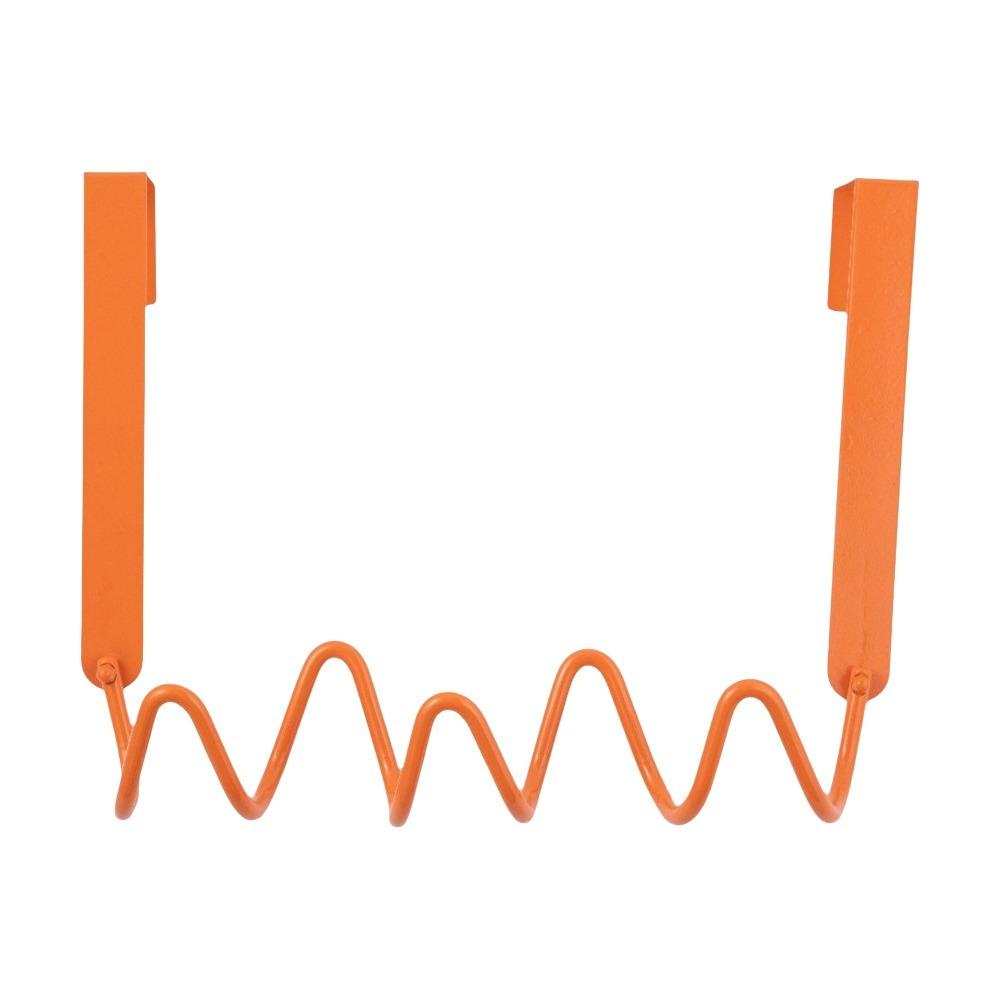 

Moisture-proof Wave Wall Hooks Wall Mounted Door Back Clothes Hook Metal Wall Hook for Home Orange 3 Hooks