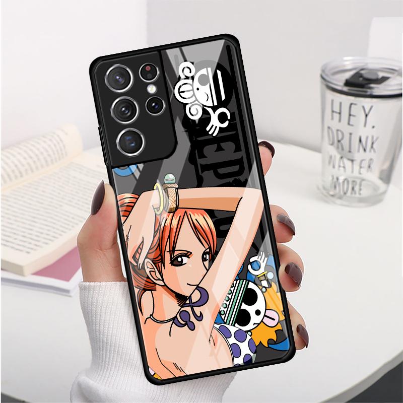OneS P-ieceS Zoro Case for Samsung Galaxy S25 S10 S23 Plus S22 S8 S9 S20 FE S24 Ultra S21 Note 10 20 8 9 Phone Cover