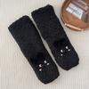 Ladies' Cute Lamb Velvet Socks Thick Warm Sleep Socks With Thick Velvet Cartoon Embroidery Floor Socks