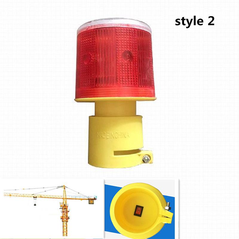 Solar Powered Traffic Warning Light LED Bulb Lamp for Construction Site Harbor Road Emergency Lighting