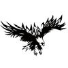 Car Decals Eagle Shaped Car Vinyl Sticker Decals for Car Truck SUV , Universal Car Hood Body Side Decal Stickers