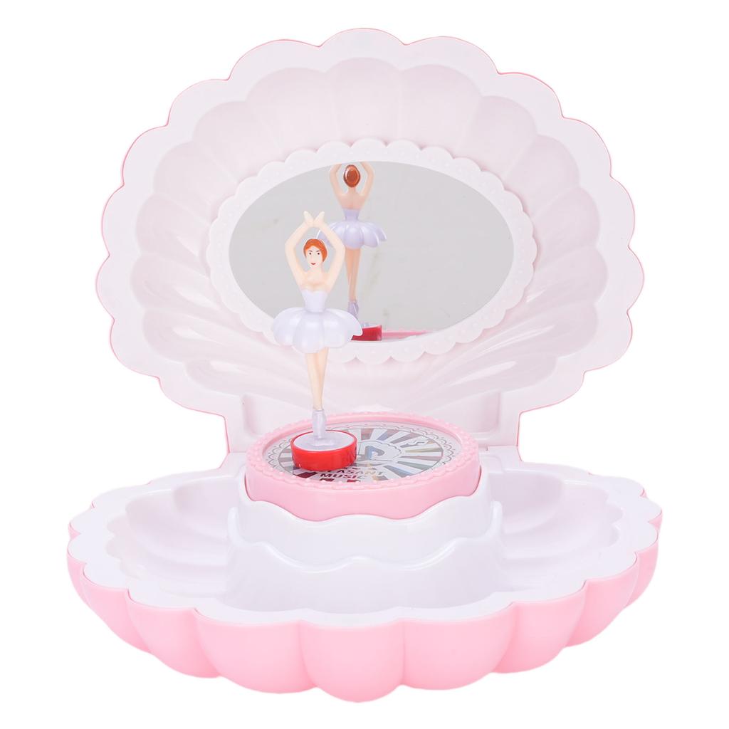Kids Musical Jewelry Box Colorful Light Dancing with Makeup Mirror Musical Jewelry   for Girls