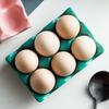 Hushåll Keramisk Äggbricka Äggbricka Kylskåp Äggförvaring Förvaringslåda Äggställ Äggbricka