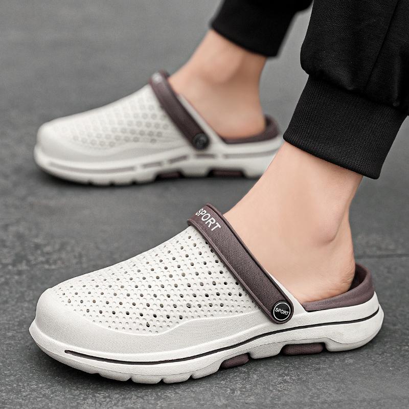 Fashion Men's Mixed Colors EVA Slippers Lightweight Bathroom Shoe For Men High Quality Non-slip Home Sandals Male Soft Comfortable Slide