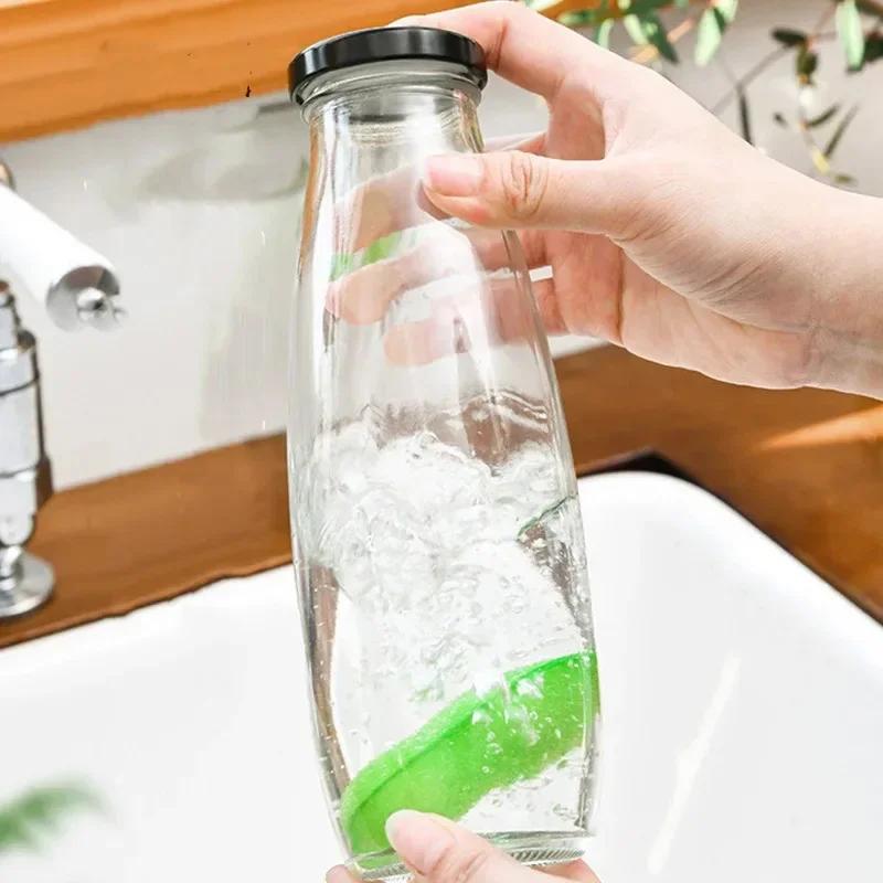 Cleaning Brush Kitchen Cup Brush Alcoholic Beverage Glass Bottle Household Cleaning Supplies Household  Grape  Set Home