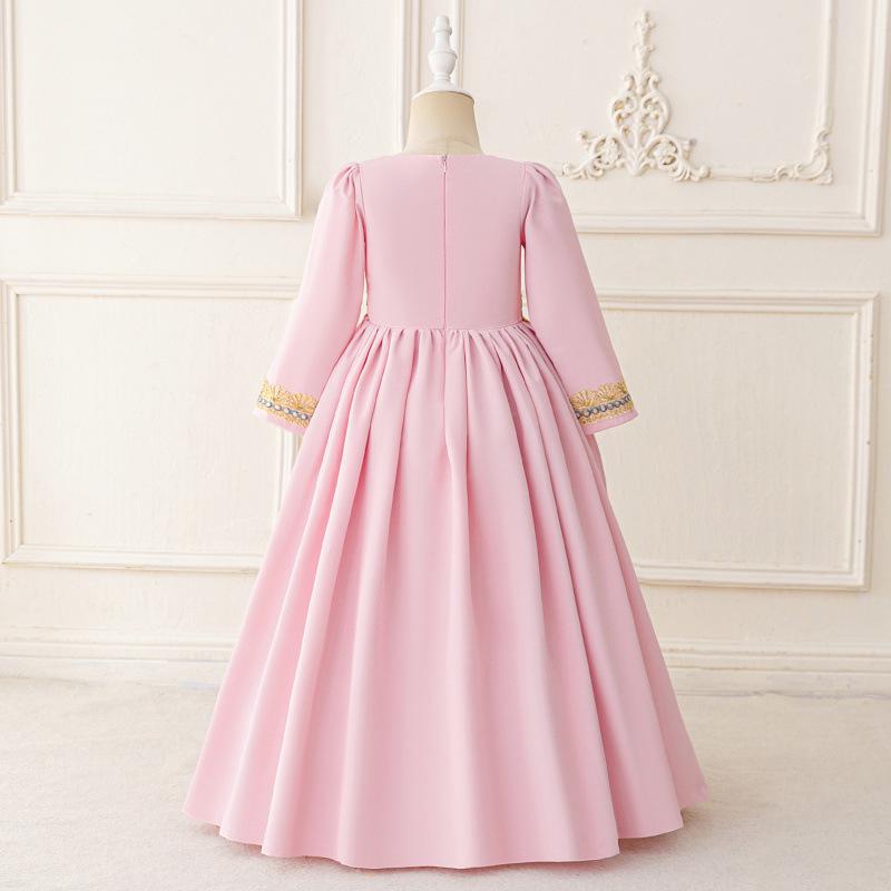 Shein New Chiffon Breathable Long Robe Dress for Kids with Hot Stamping Design