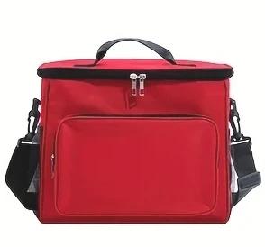 Large Insulated Reusable Lunch Bag With Adjustable Shoulder Strap Portable Thermal Food Tote For Women Men Work Picnic Travel