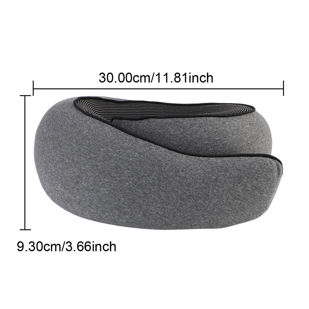 Travel Neck Support Portable Lightweight Adjustable U-shaped Pillow Memory Foam Snail Pillow Soft Noon Break Sleep Pillows Travel Neck Pillow