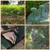 150pcs Ground Stakes Plastic Garden Spikes Landscape Pegs Tent Fixing Tools Camping Stakes Greenhouse Gardening