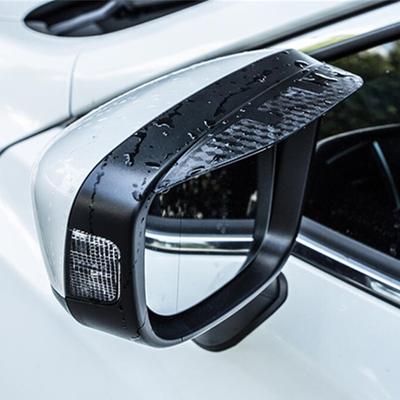 Car Stick Rear View Glass Mirror Rain Eyebrow Shield Sun Visor Shade Plastic Hoods 2PCs For Renault Captur 2015 2016 2017 2018
