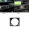 Carbon Fiber For LEXUS IS250  IS350 2014-2018 Center Console Clock Frame Trim