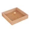 Bamboo Wood Tray with Lid for Snacks, Bread, Sushi, and Baking Display