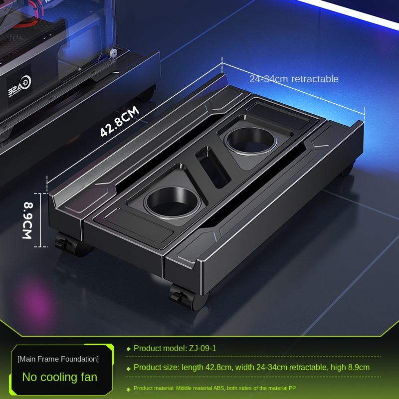 

BEISHI Регулируемый держатель для компьютерного процессора с RGB-вентилятором охлаждения, отводом тепла, подставка для мобильной башни ПК для геймеров