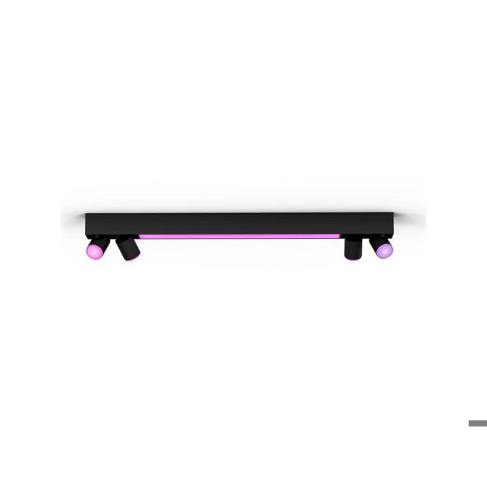 Plafonnier - PHILIPS HUE - Centris - 4 Spots Orientables - Couleur Rose - LED Intérieur