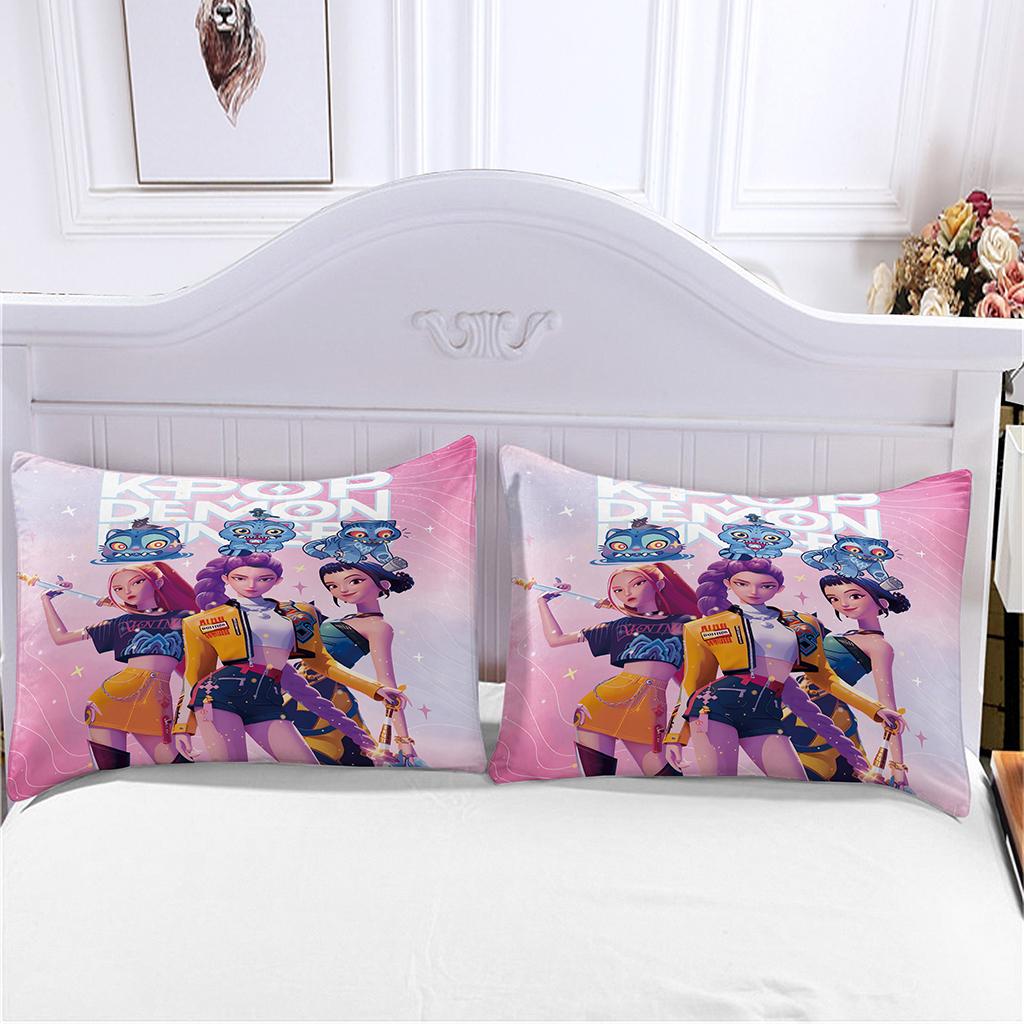 3D Printed Animation Cartoon Game Bedding Set for Children's Rooms, Duvet Cover and Pillowcase (3-piece Set), Children's Gift