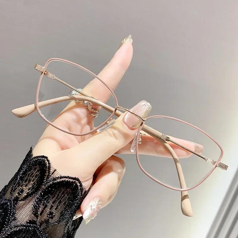 Classic Square Small Frame Myopia Glasses Vintage Cat Eye Near Sight Glasses Women Clear Lens Short-sighted Eyeglasses