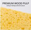 Multi-Layer Compressed Wood Pulp Dish Sponge Random Color Absorbent Easy-Clean Scouring Pad Drawer Storage Kitchen Cleaning Tool