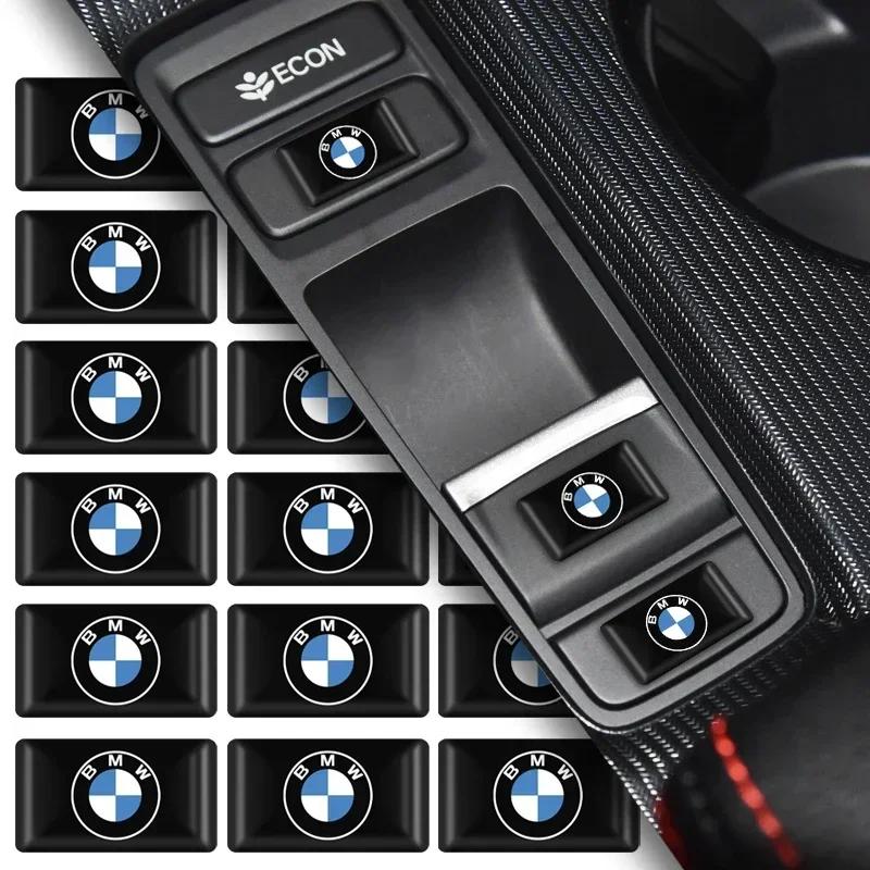 10ks 3D Epoxidové Pryskyřičné Znaky Samolepky Obtisky Interiérové Autodoplňky pro BMW E46 E85 E60 F10 E39 F30 E36 F20 E87 E90 E70 X3 X5