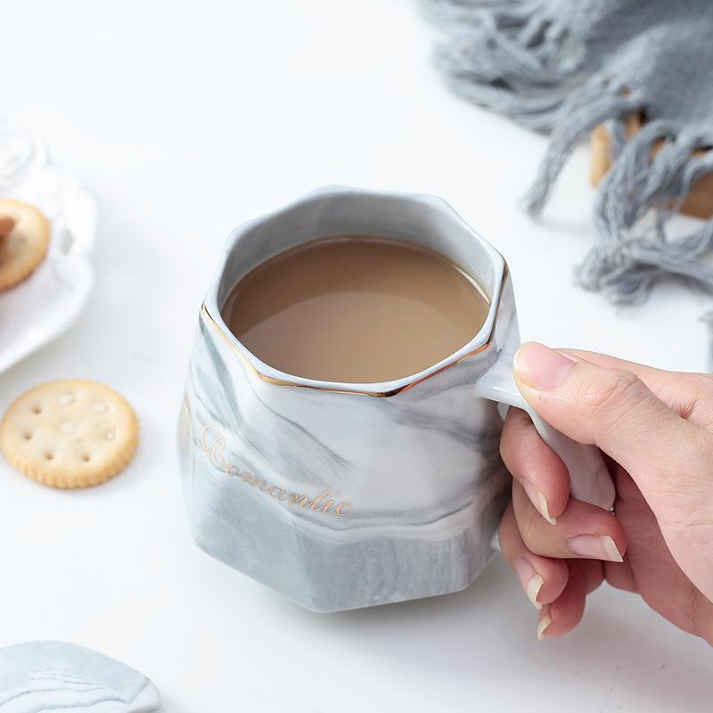 Simple fashion ceramic cup creative mug coffee cup couple cup gifts business souvenir