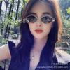 Arc de Triomphe retro sunglasses women's trendy foreign style sunglasses men's oval wide-brimmed legs Internet celebrity glasses