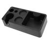 Black Portafilter Stand ABS Material Espresso Organizer Modern Coffee Tamping Station  For Home