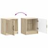 Nightstand 2 Pcs Sonoma Oak 43 X 34.5 X 47 Cm Engineered Wood