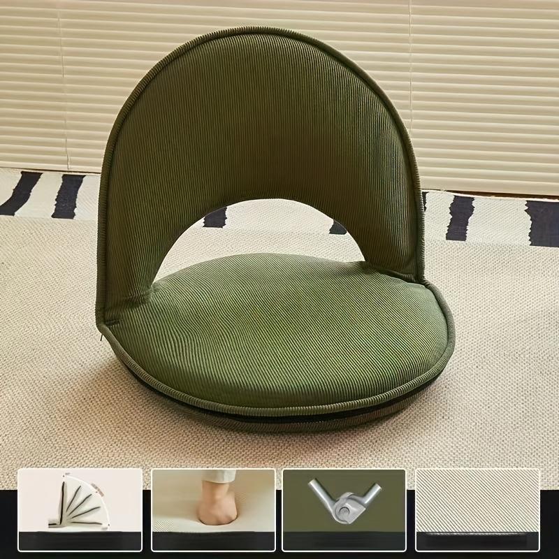 

Foldable Tatami Floor Sofa - 4 Color Japanese Style Cushion with Backrest for Bedroom, Balcony & Floor Sitting, Multi-Position светло-зеленый