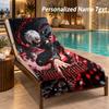 Tokyo Ghoul Custom Name Beach Towel Large Soft Towel for Indoor Bathroom Outdoor Beach