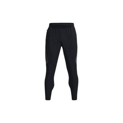 Pantalones deportivos elásticos de color sólido y corte ajustado para hombre, parte inferior, negro 1373788-001
