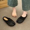Niche woven pig's trotters, half slippers, women's shoes, summer wear with skirts, one foot split toes