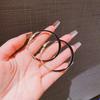 Women's High-end Drop Glazed Large Circular Earrings