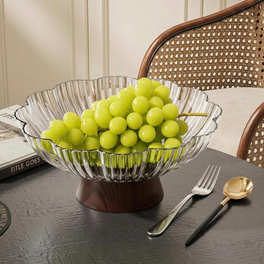 Elegant Fruit Bowl on Pedestal for Sweets And Dried Fruits, Stylish Storage Tray, Snack Stand