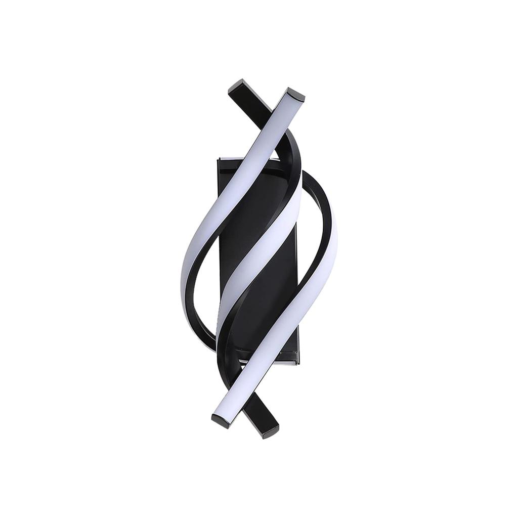 LED Spiral Wall Light Modern Design Indoor Mounted Bedside Lamp with Integrated LED Panel for Home and Office Lighting