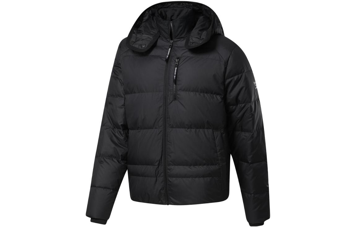 Reebok Down Jackets Men s Black Hooded Moderate Down Jacket GR8979 2XL