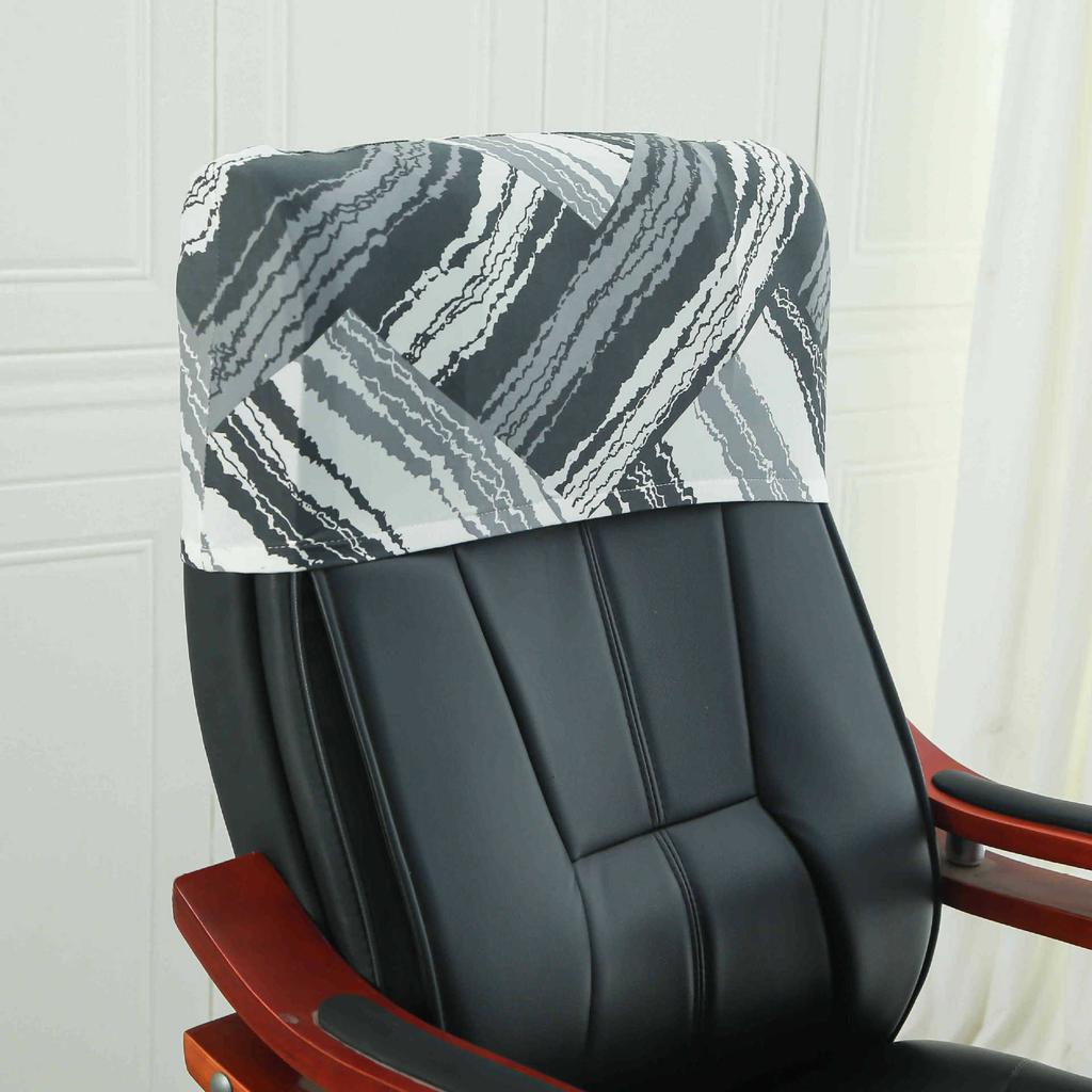 Elastic Boss Chair Headpillow Case Office Chair Cover Swivel Chair Headpillow Case Computer Chair Headpillow Seat Dustproof Head Cover
