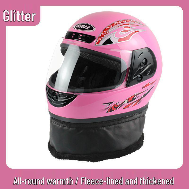 Unisex Winter Neck Gaiter & Full Face Helmet with Anti-Fog, Warmth for Electric Scooter - Ideal for All Seasons