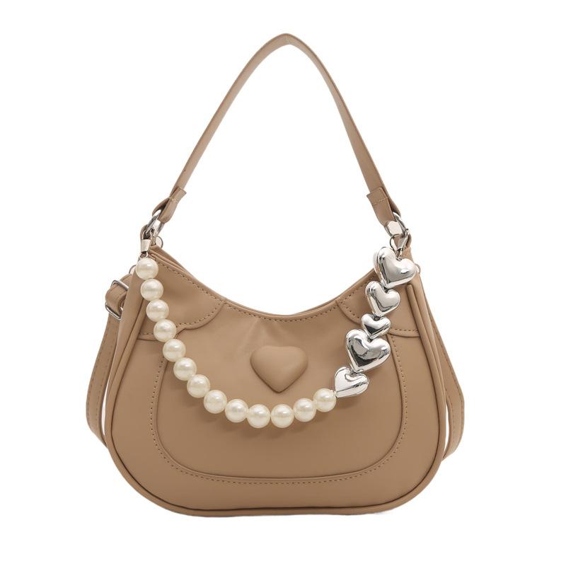 Pearl Handbag Women's 2025 New Trendy Korean Niche Underarm Bag Premium Foreign Messenger Bag Shoulder Bag