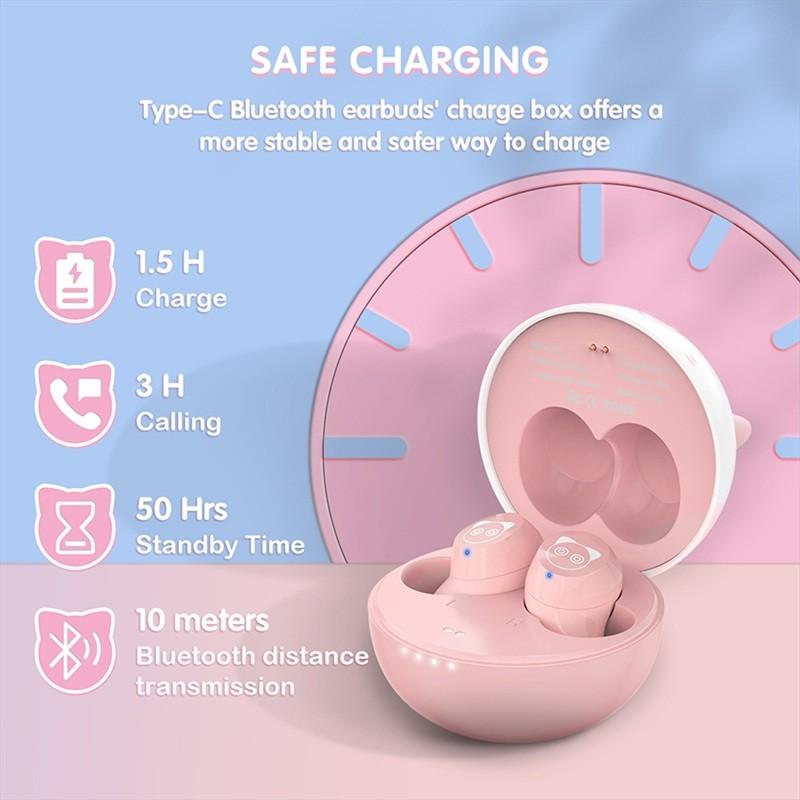 Buy Cute Cat Ear Bluetooth Earphone T13 