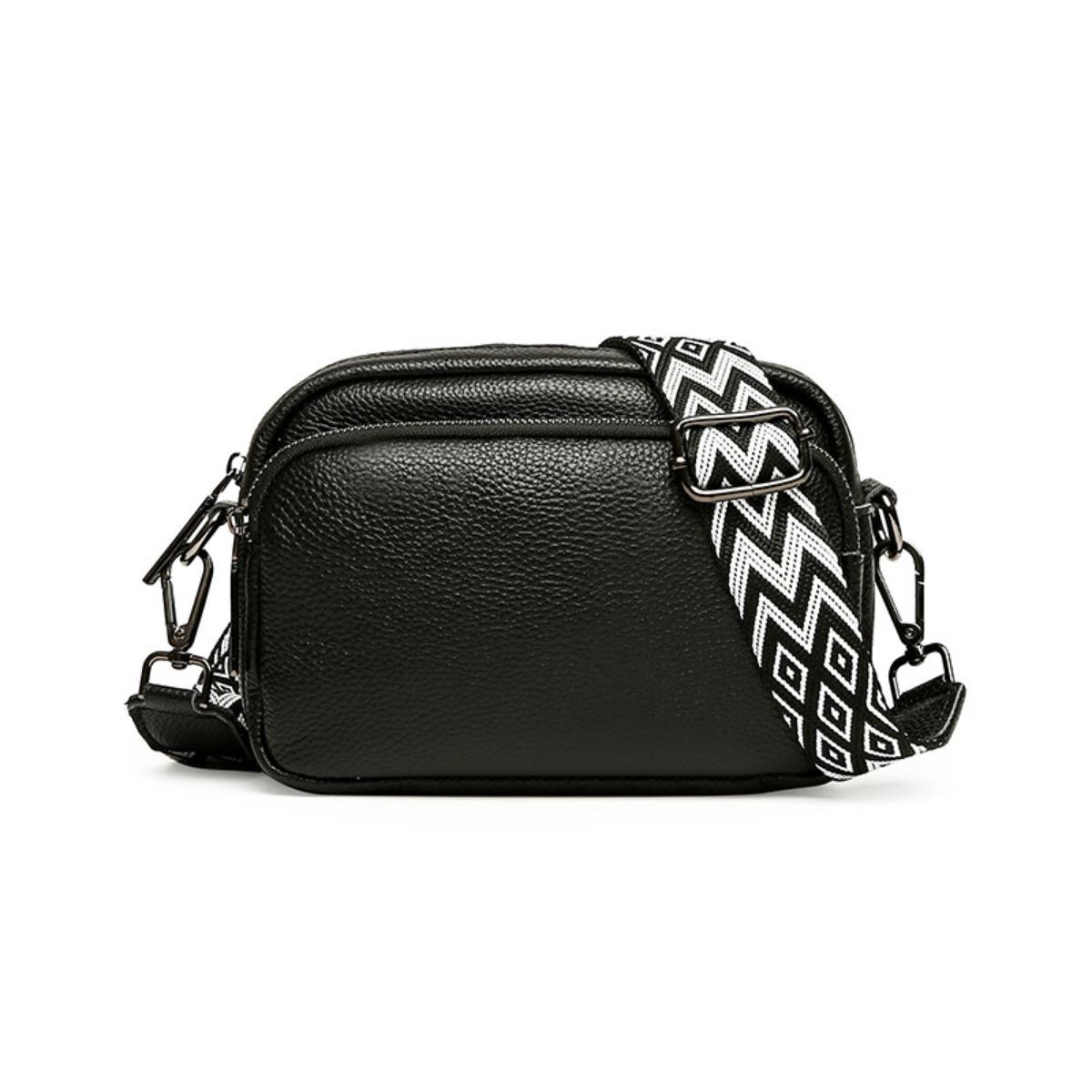 Fashionable Adjustable Wide Shoulder Strap Multi Zipper Crossbody Bag - A Multifunctional Shoulder Bag for Daily Party and Casual Wear 1594₽