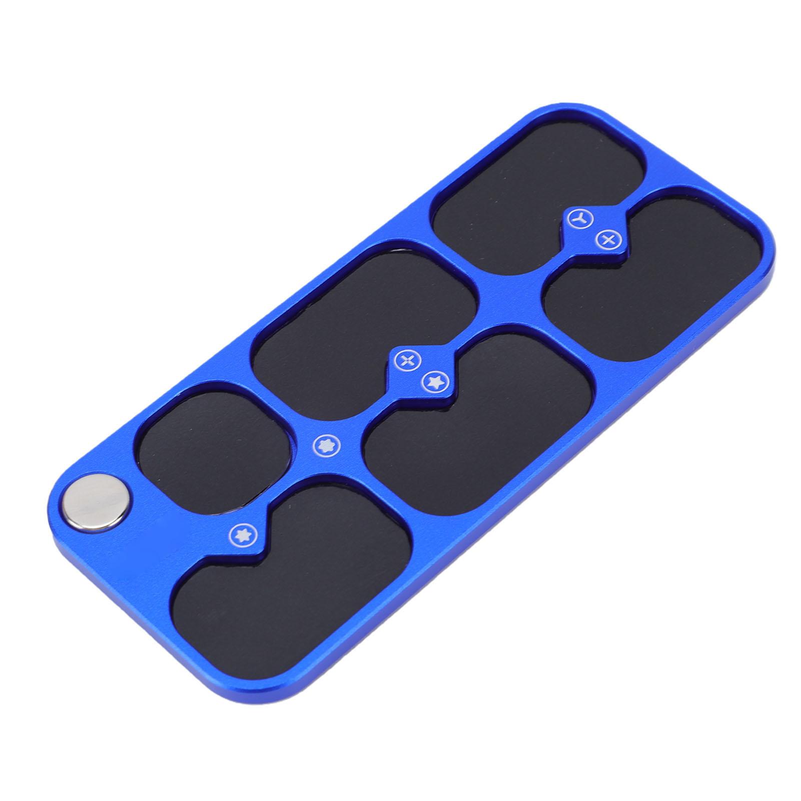 

Magnetic Screw Organizer 6 Compartments Electronic Repair Screw and Parts Storage Pad for Phone Computer Glasses Screws
