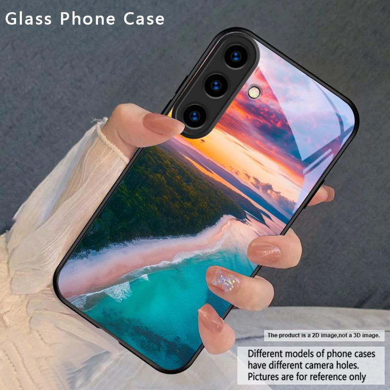 

Sea storm small sailboat For Samsung Galaxy S26 Ultra S25 Edge S24 FE S23 Plus S22 S21 S20 S22+ S24+ S25+ Black Glass Phone Case Galaxy S26