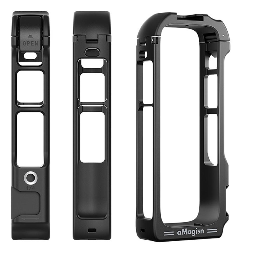 For Insta360 X4 Protective Frame Magnetic Quick Release Housing Cage Protective Rabbit Cage For Insta 360 X4 Camera Accessories