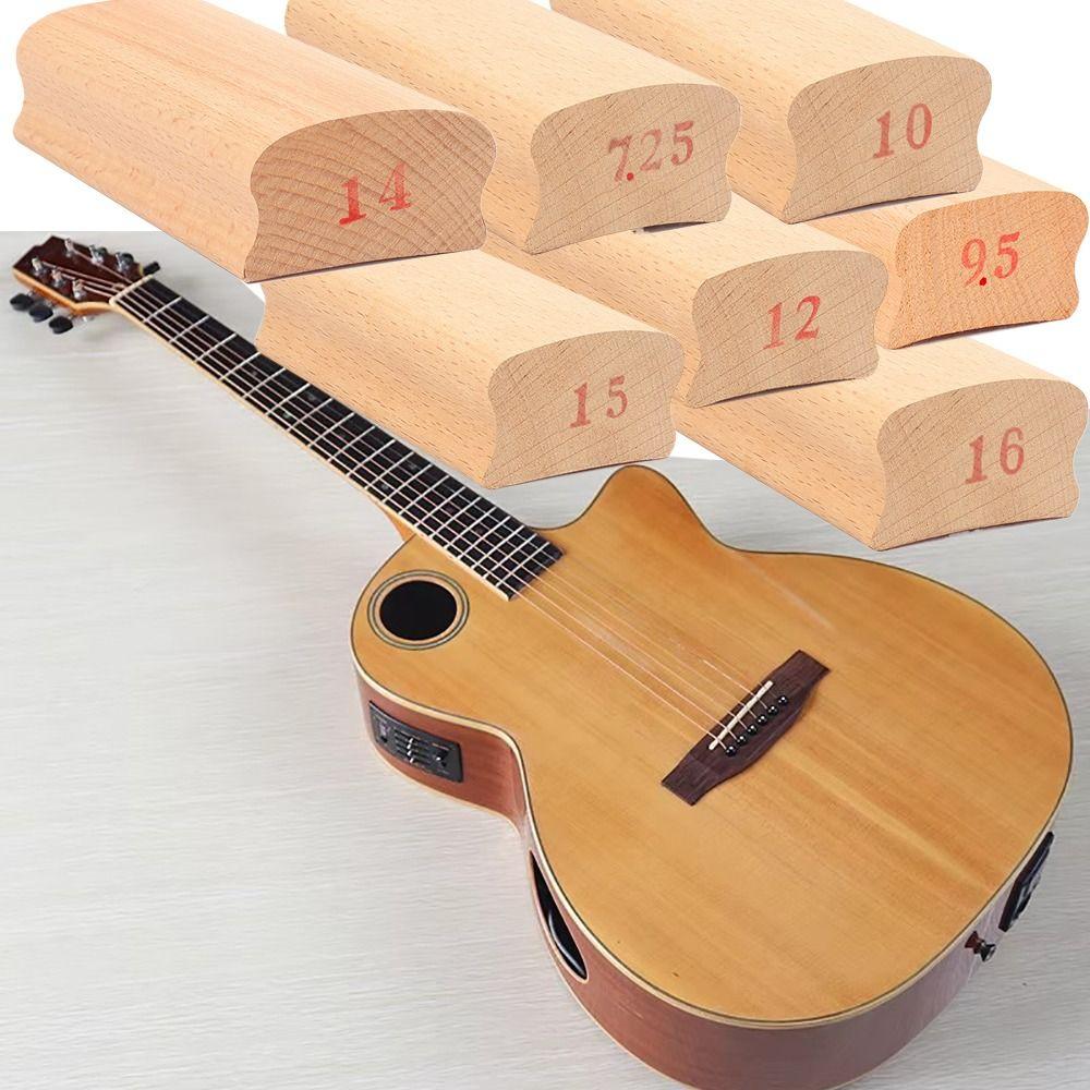 Arc Polishing Wooden Guitar Radius Sanding Block 7.25/9.5/10/12/14/15/16in Guitar Leveling Tool
