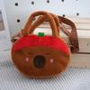 Zipper Capybara Plush Shoulder Bag Animal Cartoon Cartoon Capybara Handbag  Couple